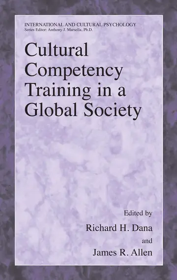 Cover of Cultural Competency Training in a Global Society