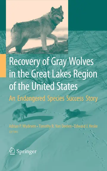 Cover of Recovery of Gray Wolves in the Great Lakes Region of the United States
