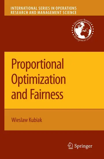 Cover of Proportional Optimization and Fairness