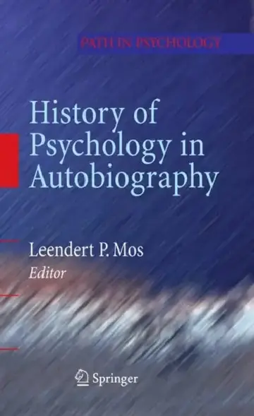 Cover of History of Psychology in Autobiography