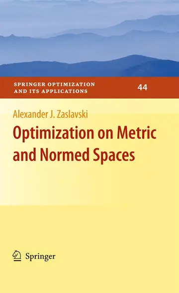 Cover of Optimization on Metric and Normed Spaces