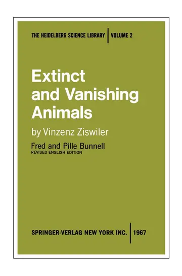 Cover of Extinct and Vanishing Animals