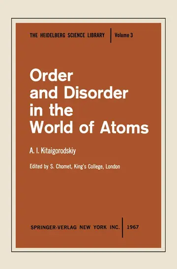 Cover of Order and Disorder in the World of Atoms