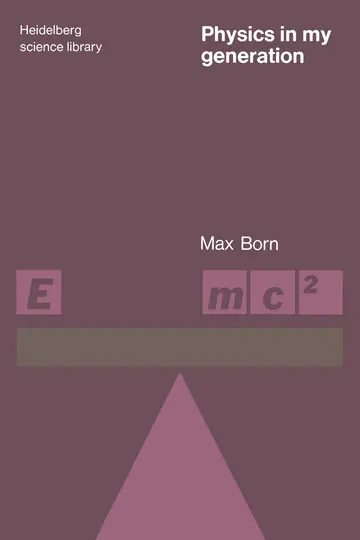 Cover of Physics in My Generation