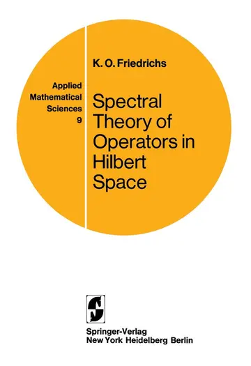 Cover of Spectral Theory of Operators in Hilbert Space
