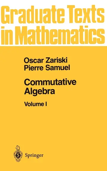 Cover of Commutative Algebra I