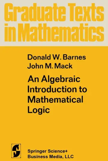 Cover of An Algebraic Introduction to Mathematical Logic