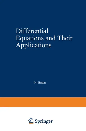 Cover of Differential equations and their applications