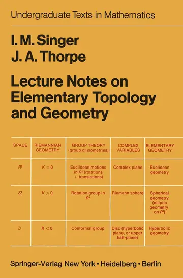 Cover of Lecture Notes on Elementary Topology and Geometry