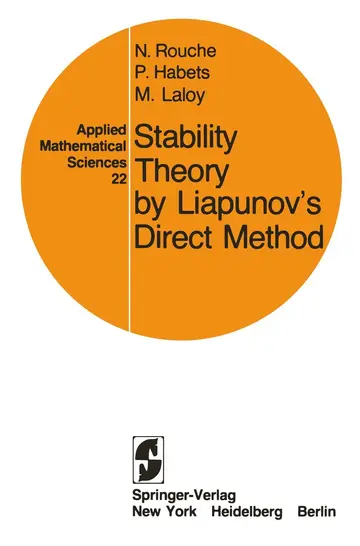 Cover of Stability Theory by Liapunov’s Direct Method