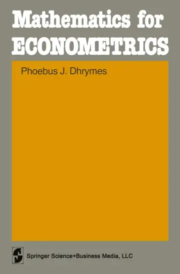 Cover of Mathematics for Econometrics