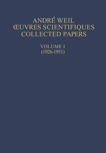 Cover of Oeuvres Scientifiques / Collected Papers