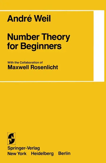 Cover of Number Theory for Beginners