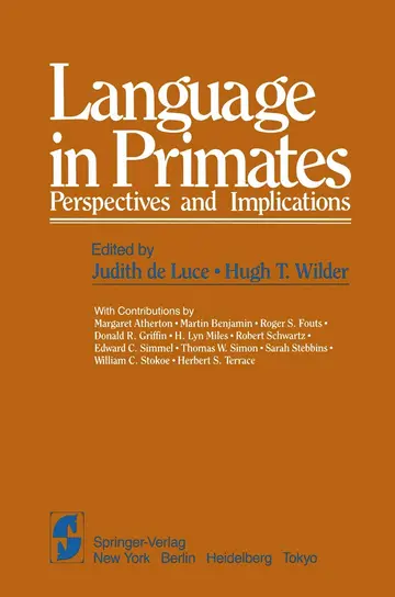 Cover of Language in Primates