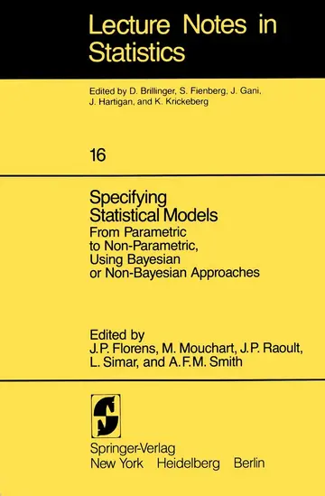 Cover of Specifying Statistical Models
