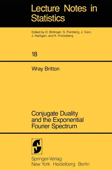 Cover of Conjugate Duality and the Exponential Fourier Spectrum