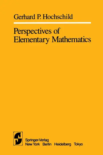 Cover of Perspectives of Elementary Mathematics