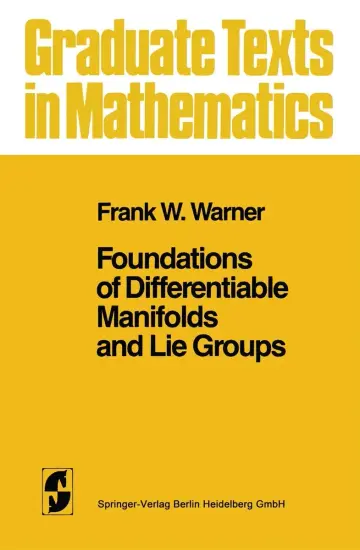 Cover of Foundations of Differentiable Manifolds and Lie Groups