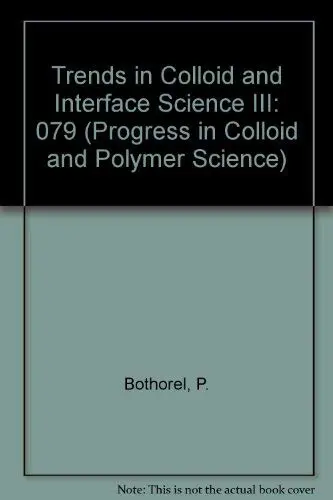Cover of Trends in Colloid and Interface Science III