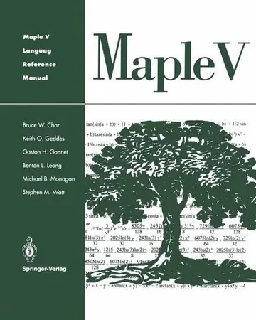Cover of Maple v Language Reference Manual