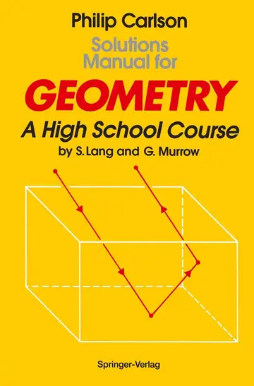 Cover of Solutions Manual for Geometry