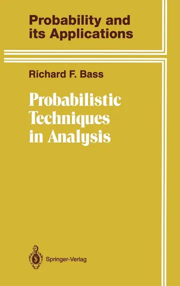 Cover of Probabilistic Techniques in Analysis