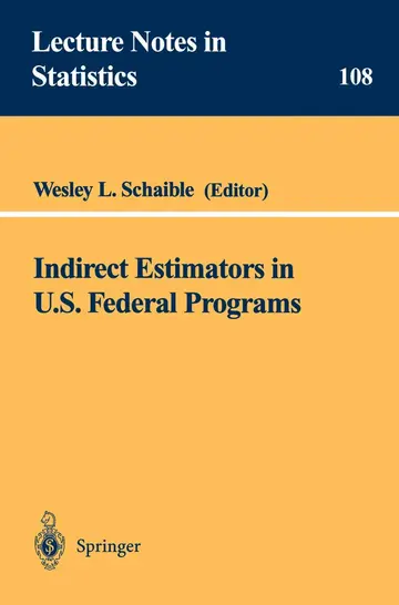 Cover of Indirect Estimators in U.S. Federal Programs