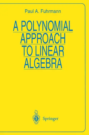 Cover of A Polynomial Approach to Linear Algebra