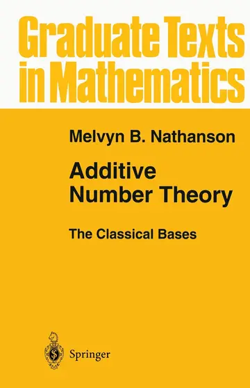 Cover of Additive Number Theory