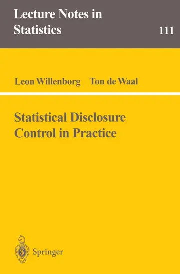 Cover of Statistical Disclosure Control in Practice