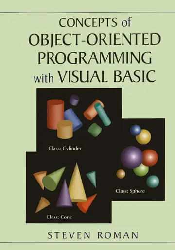 Cover of Concepts of Object-Oriented Programming with Visual Basic