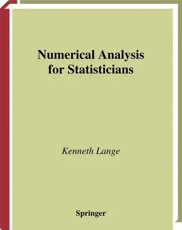 Cover of Numerical Analysis for Statisticians