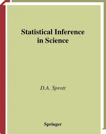 Cover of Statistical Inference in Science