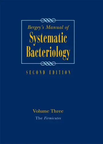 Cover of Bergey's Manual of Systematic Bacteriology