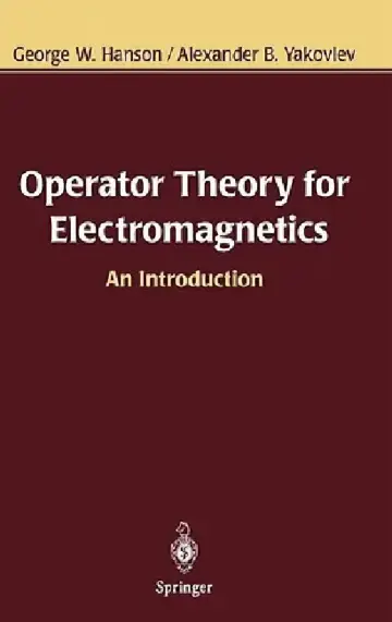 Cover of Operator Theory for Electromagnetics