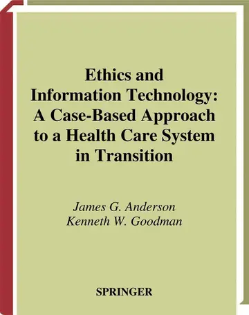 Cover of Ethics and Information Technology