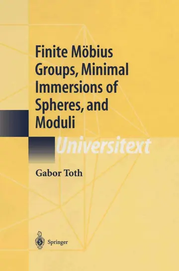 Cover of Finite Mobius Groups, Minimal Immersions of Spheres, and Moduli