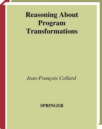 Cover of Reasoning About Program Transformations