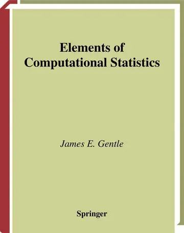 Cover of Elements of Computational Statistics