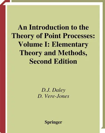 Cover of An Introduction to the Theory of Point Processes