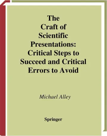 Cover of The Craft of Scientific Presentations