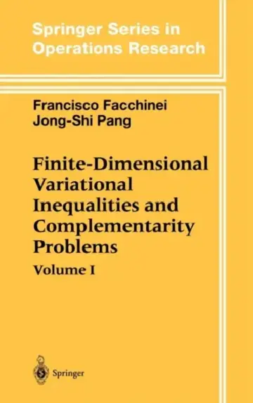 Cover of Finite-Dimensional Variational Inequalities and Complementarity Problems