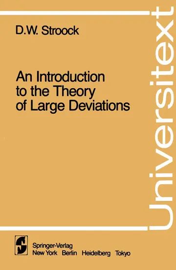 Cover of An Introduction to the Theory of Large Deviations (pb 1984)