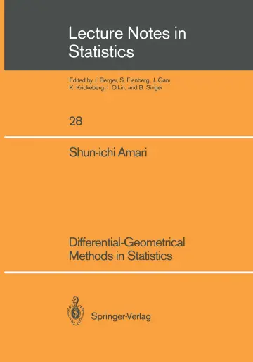 Cover of Differential-Geometrical Methods in Statistics