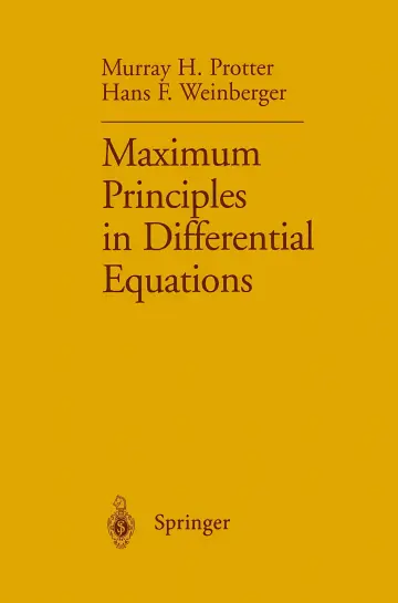 Cover of Maximum Principles in Differential Equations