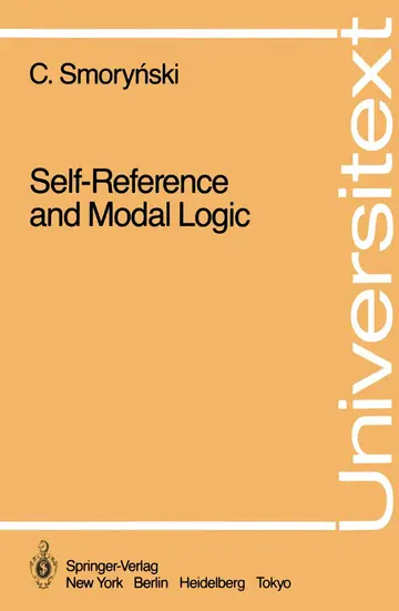 Cover of Self-Reference and Modal Logic