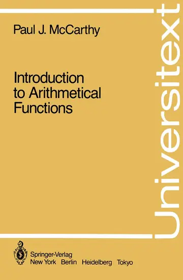 Cover of Introduction to Arithmetical Functions