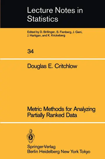 Cover of Metric Methods for Analyzing Partially Ranked Data