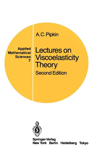 Cover of Lectures on Viscoelasticity Theory
