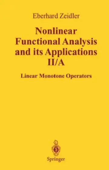 Cover of Nonlinear Functional Analysis and Its Applications